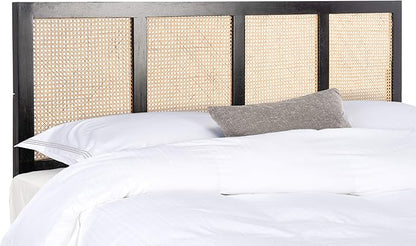 SAFAVIEH Home Collection Vienna Black Cane King Headboard Platform