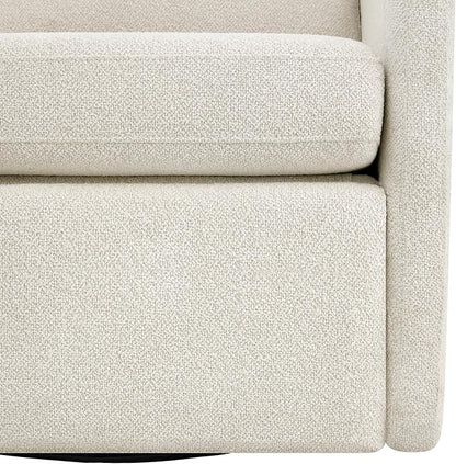 CHITA Swivel Accent Chair with Electric Footrests, FSC Certified Upholstered Living Room Sofa Chair with Power Motor, USB and Type-C Ports, Cream