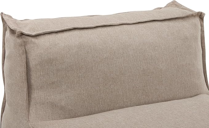 Christopher Knight Home Natty Outdoor Bean Bag Chair, Fabric Bean Bag Chair for Adults and Kids, Indoor/Outdoor Sun Lounger, Patio Lounge Chair, Patio Chaise Lounge, Dark Beige