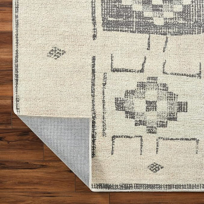 Livabliss x Becki Owens Solana Medallion Area Rug, 5'3" x 7', Taupe/Cream