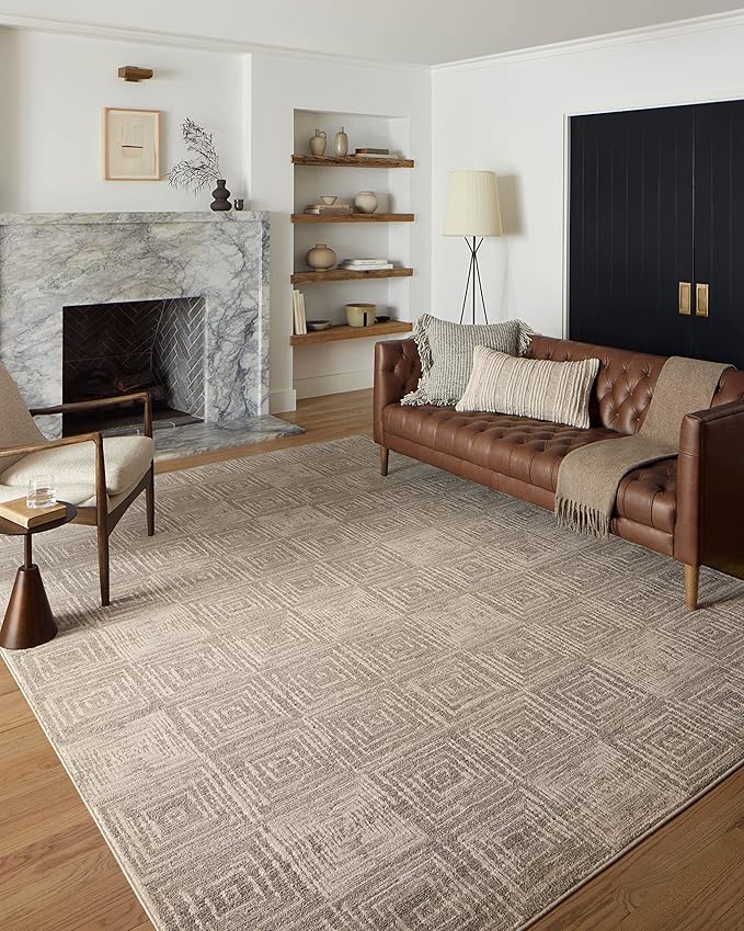 Loloi Darby Collection DAR-05 Beige/Grey 11'-6" x 15' Area Rug