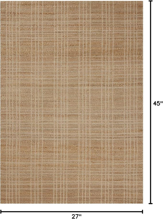 Loloi Chris Loves Julia Judy Collection JUD-01 Natural/Cream 2'-3" x 3'-9" Accent Rug