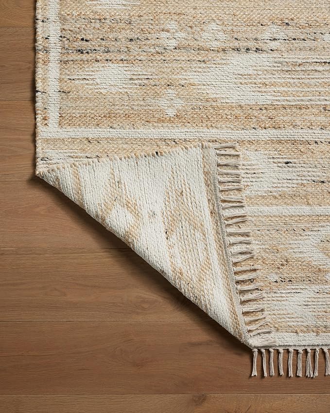 Loloi Angela Rose Rivers Collection RIV-04 Natural/Ivory 2'-6" x 7'-6" Reversible Runner Rug