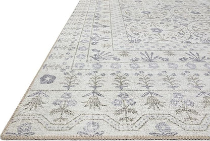 Loloi Rifle Paper Co. Maison Collection MAO-03 Rosette Ivory 2'-6" x 9'-6", .19" Pile Height, Runner Rug