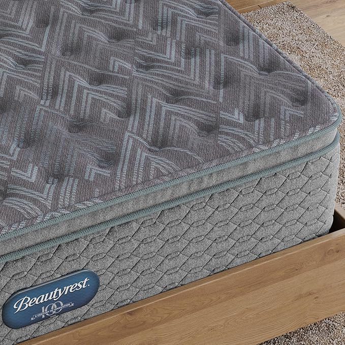 Beautyrest Prime Dream Medium Pillow Top 14.25" Mattress - Cal King - Durable Pocketed Coil, Support, Pressure Relief, Cooling, Motion Separation; 100 Night Sleep Trial and 10 Year Warranty