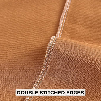 FUTEI Rust Chenille Throw Pillow Covers 16x16 Inch Set of 2,Soft Striped & Diamond Textured Cushion Cases,Modern Home Decor for Couch Living Room