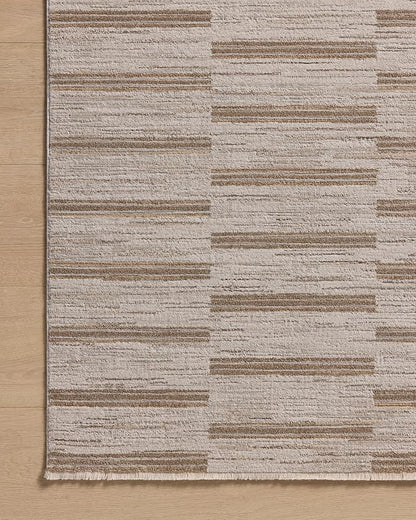 Loloi Amber Lewis Cali Collection CIL-04 Ivory/Tobacco 2'-7" x 10'-0", .25" Pile Height, Runner Rug
