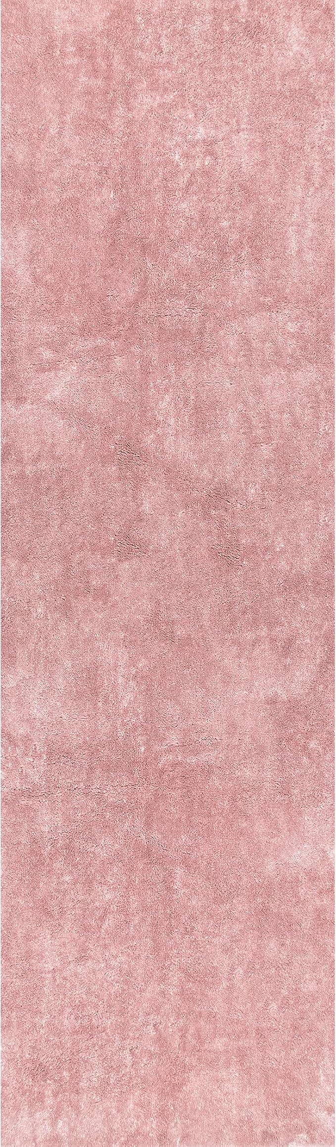 nuLOOM 2' x 10' Cozy Plush Area Rug, Machine Washable, Non-Slip, Soft Fluffy Shag Carpet for Living Room Bedroom Kids Room Nursery Home Decor, Loni Pink