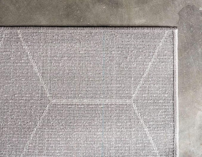 Unique Loom Trellis Frieze Collection Area Rug - Geometric (10' x 14' 1", Light Gray/ Ivory)