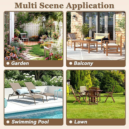 Patio Furniture 3 Seater Sofa Cedar Wood Indoor&Outdoor Couch, Outside Deep Seat High Back Porch Sofa