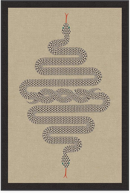 RUGGABLE x Jonathan Adler Machine Washable Modern Area Rug – Venom Neutral 4x6, Stain-Resistant, Non-Slip – Medium Rugs for Living Room, Bedroom, Hallway, Entryway & Office–with Cushioned Pad
