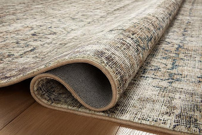 Loloi Amber Lewis Morgan Collection MOG-02 Navy/Sand 2'-3" x 11'-6" 38" Thick Runner Rug feat. CloudPile, Neutral, Room Décor, Vintage Inspired, Livingroom, Bedroom, Dining Area