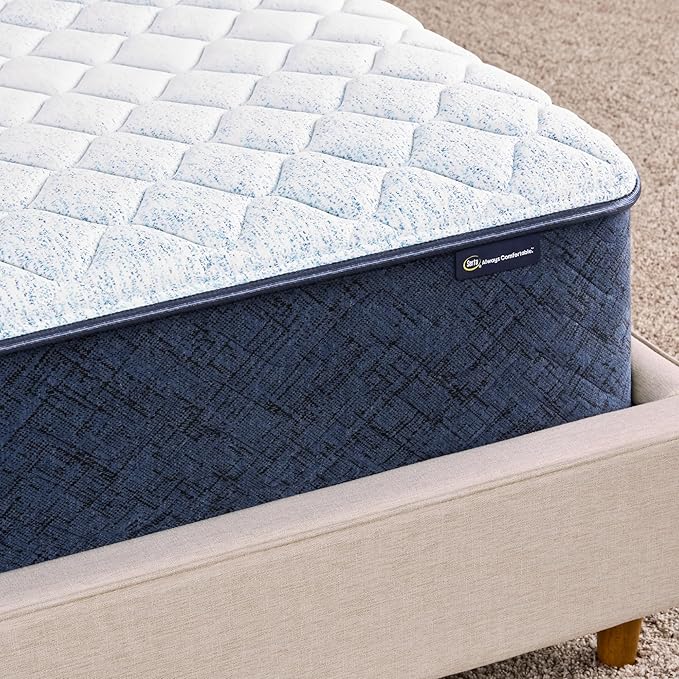 Serta Sleeptrue Medium 12" Twin Hybrid Mattress in a Box, Cooling, Breathable, and Pressure Relieving - 100 Night Trial, CertiPUR-US Certified and 10 Year Limited Warranty