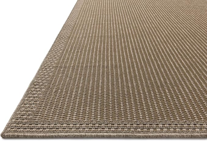 Loloi Chris Loves Julia Providence Collection PRC-02 Natural/Sand 7'-6" x 7'-6", .12" Pile Height, Indoor/Outdoor Round Area Rug
