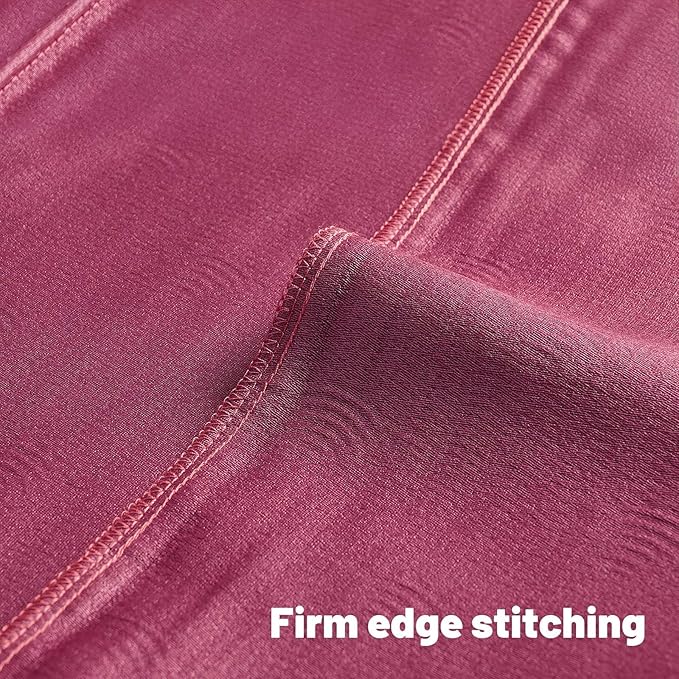 FUTEI Hot Pink Chenille Decorative Throw Pillow Covers 22x22 Inch Set of 2,Soft Cozy Striped Geometric Patterns Cushion Cases,Modern Home Decor for Couch Bed Living Room