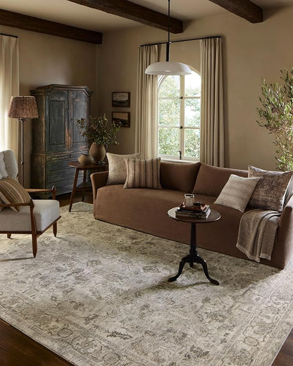 Loloi Amber Lewis Honora Collection HON-06 Grey/Taupe 11'-6" x 15'-6" Area Rug