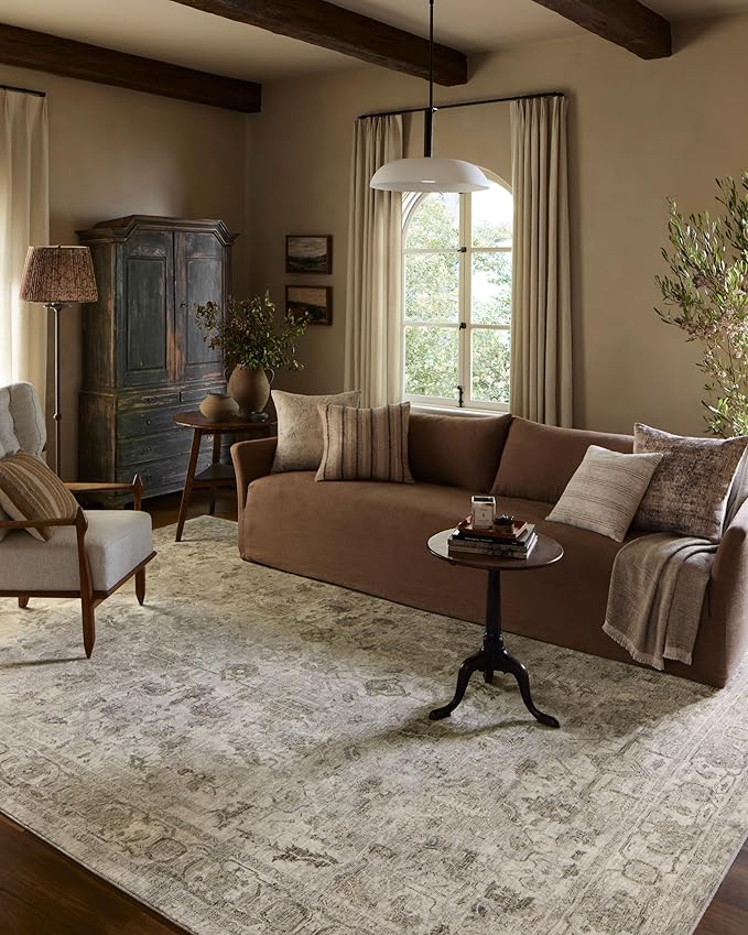 Loloi Amber Lewis Honora Collection HON-06 Grey/Taupe 9'-6" x 13' Area Rug