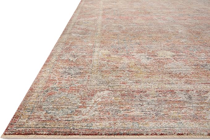 Loloi Magnolia Home by Joanna Gaines Millie Collection MIE-04 Sunset/Multi 2'-7" x 8'-0", .25" Pile Height, Runner Rug