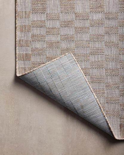 Loloi Amber Lewis Topanga Collection TOP-03 Natural/Dove 5'-3" x 7'-6" Indoor/Outdoor Area Rug