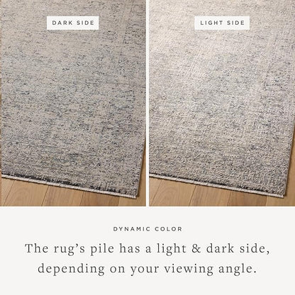 Loloi Amber Lewis Alie Collection ALE-01 Stone/Mist 7'-10'' x 10', .13'' Pile Height, Area Rug