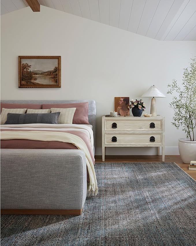 Loloi Angela Rose Ember Collection EMB-09 Denim/Charcoal 2'-7" x 10'-0" Runner Rug