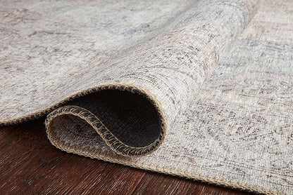 Loloi Loren Collection LQ-04 Silver/Slate 3'-6" x 5'-6" Accent Rug