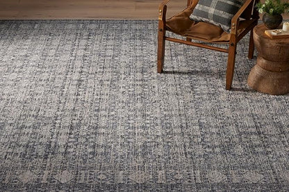 Loloi Amber Lewis Alie Collection ALE-03 Charcoal/Dove 9'-6'' x 13'-1'', .13'' Pile Height, Area Rug