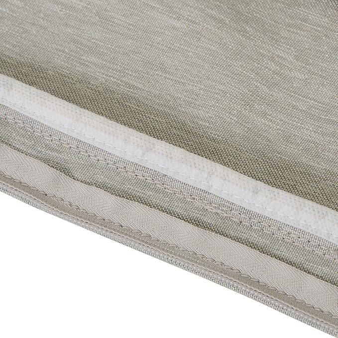 Classic Accessories Montlake Water-Resistant 25 x 25 x 5 Inch Square Outdoor Seat Cushion, Patio Furniture Chair Cushion, Heather Grey, Outdoor Cushion Cover