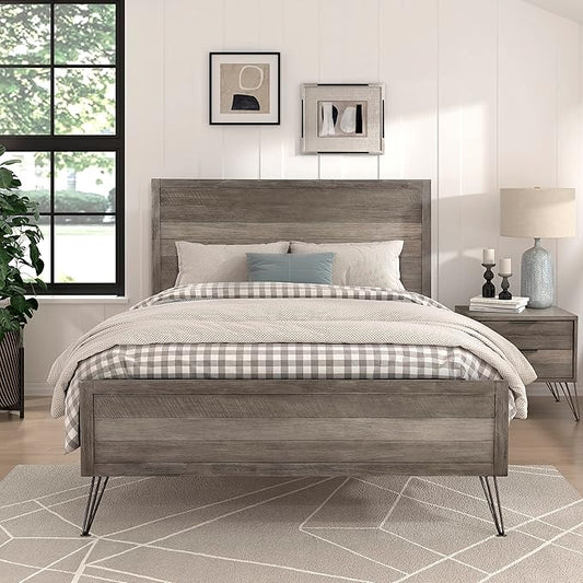 Lexicon Leavitt Panel Bed, King, Gray