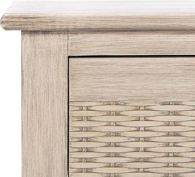 SAFAVIEH Home Collection Landers Greige 3-Drawer Console Table CNS5711D