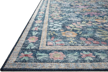 Loloi Rifle Paper Co. Maison Collection MAO-06 Blue/Multi 3'-9" x 5'-6", .19" Pile Height, Accent Rug