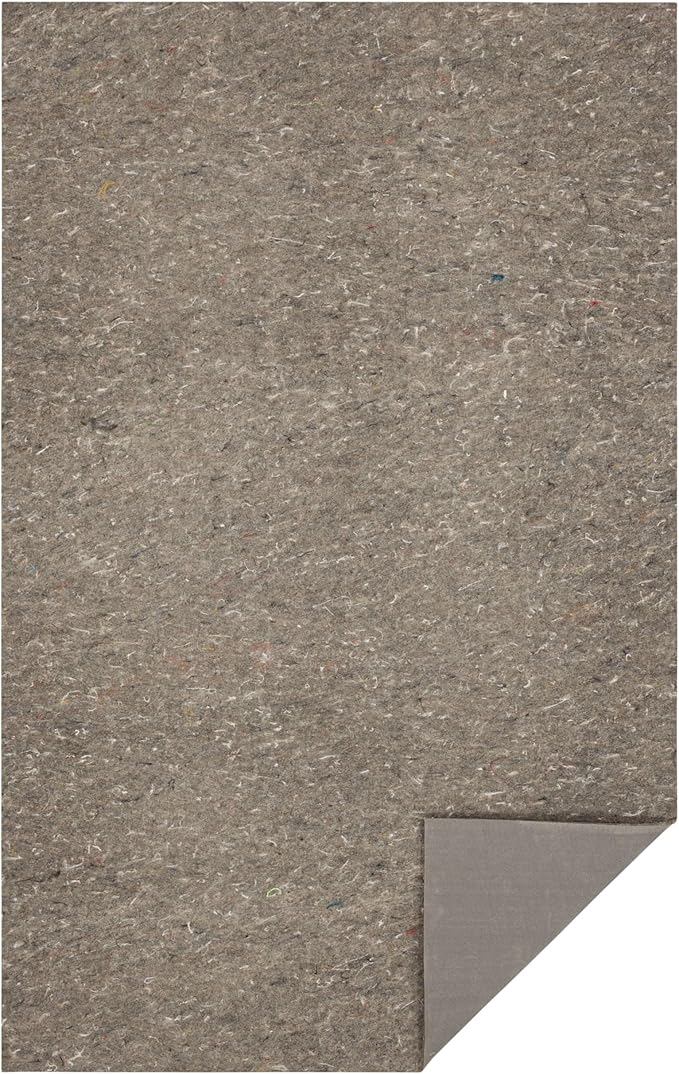 Mohawk Home 2' 6" x 4' Non Slip Rug Pad Gripper 3/8 Thick Dual Surface Felt + Rubber Gripper - Safe for All Floors