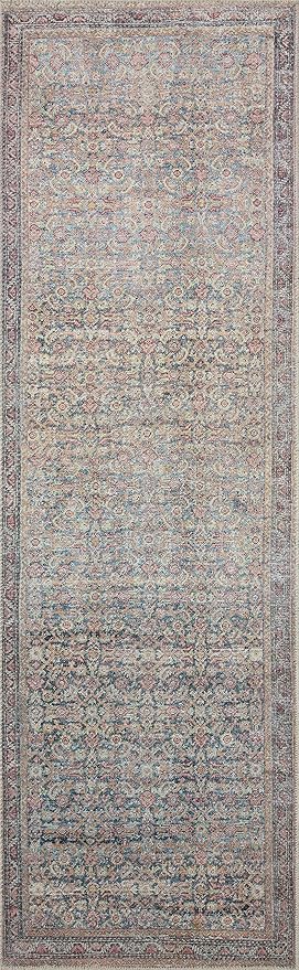 Loloi Adrian Collection ADR-04 Denim/Multi 2'-0" x 5'-0", .19" Thick Accent Rug