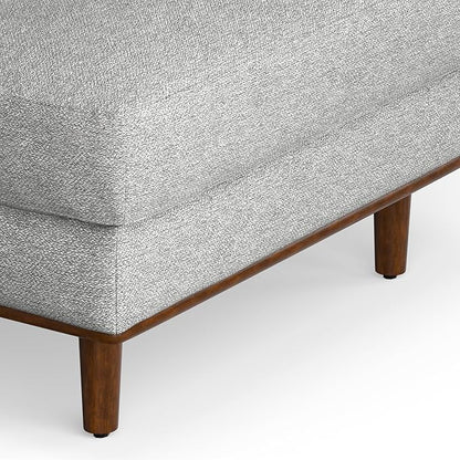 SIMPLIHOME Morrison Right Sectional Sofa in Woven-Blend Recycled Polyester Fabric, Mist Grey, 102-inches Wide, L-Shaped Couch with Right Chaise for the Living Room and Family Room