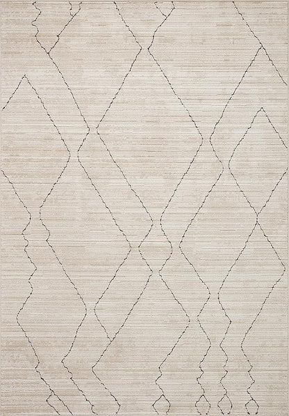 Loloi Darby Collection DAR-03 Sand/Charcoal 7'-10" x 10' Area Rug