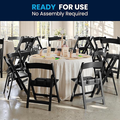Flash Furniture Hercules Set of 2 Kids Black Resin Folding Chairs with Gray Vinyl Padded Seats