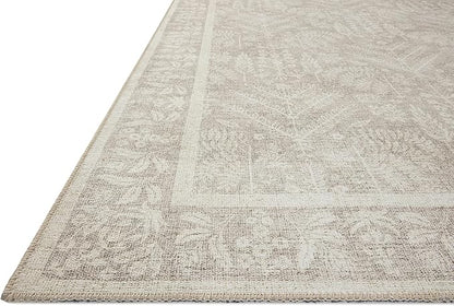 Loloi Rifle Paper Co. Maison Collection MAO-02 Bough Natural 3'-0" x 3'-0" Round, .19" Pile Height, Accent Rug