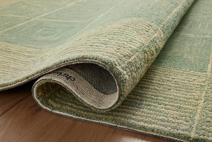 Loloi Chris Loves Julia Francis Collection FRA-02 Green/Natural 9'-3" x 13' Area Rug
