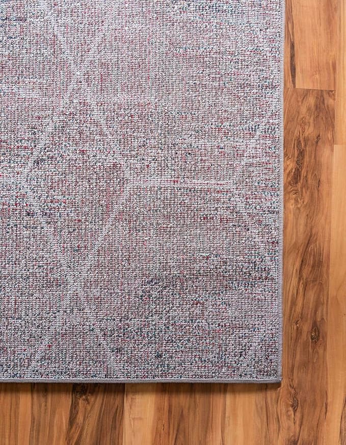 Unique Loom Trellis Frieze Collection Area Rug - Geometric (9' x 12', Blue Multi/ Ivory)