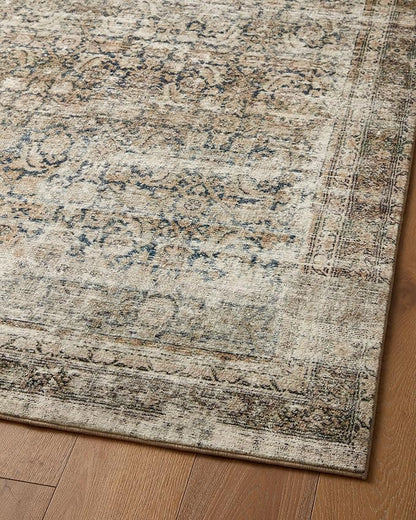 Loloi Amber Lewis Morgan Collection MOG-02 Navy/Sand 9'-6" x 13'-6" 38" Thick Area Rug feat. CloudPile, Neutral, Room Décor, Vintage Inspired, Livingroom, Bedroom, Dining Area