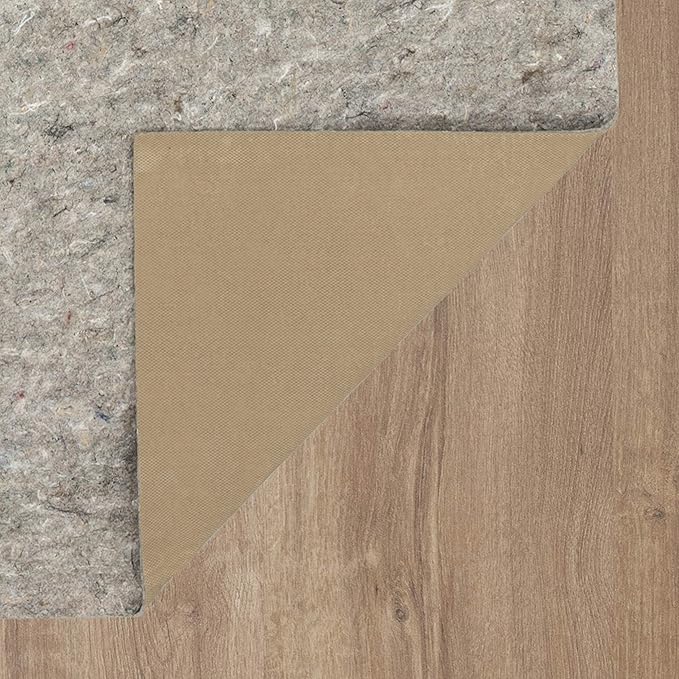 Mohawk Home 5' 9" x 9' Non Slip Grip Rug Pad 1/4 Thick Felt + Rubber Backing - Dual Surface Safe for All Floors