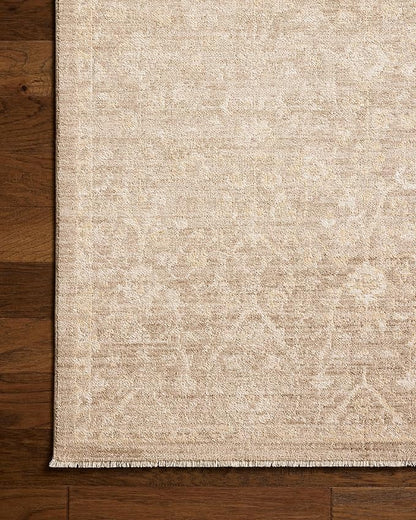 Loloi Chris Loves Julia Palma Collection PLM-01 Bark/Natural 2'-7" x 12'-0" Runner Rug Vintage Style Boho Living Room Bedroom Carpet