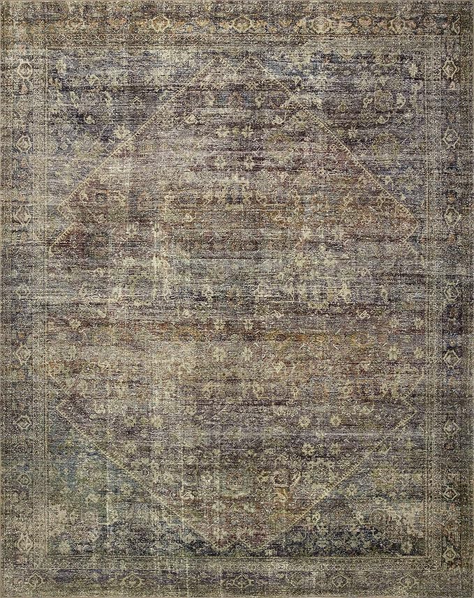 Loloi Amber Lewis Morgan Collection MOG-05 Spice/Lagoon 2'-3" x 7'-6" 38" Thick Runner Rug feat. CloudPile, Neutral, Room Décor, Vintage Inspired, Livingroom, Bedroom, Dining Area