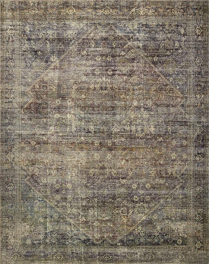 Loloi Amber Lewis Morgan Collection MOG-05 Spice/Lagoon 2'-3" x 11'-6" 38" Thick Runner Rug feat. CloudPile, Neutral, Room Décor, Vintage Inspired, Livingroom, Bedroom, Dining Area