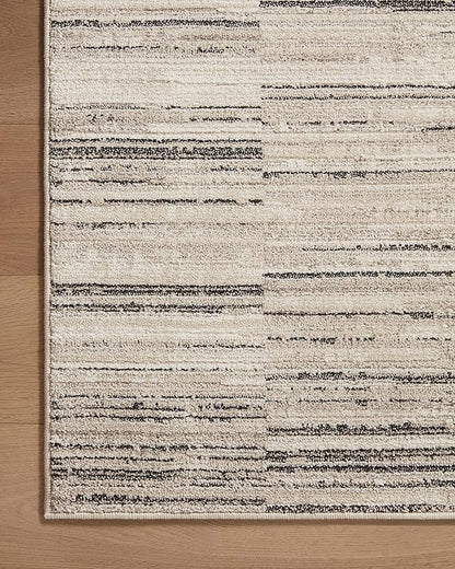 Loloi Darby Collection DAR-01 Charcoal/Sand 2'-7" x 10'-0" Runner Rug