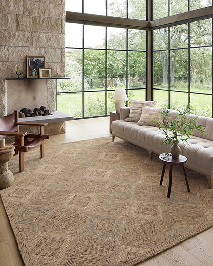 Loloi Varena Collection VAR-02 Berry/Multi 8'-6" x 11'-6" Area Rug