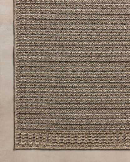 Loloi Chris Loves Julia Providence Collection PRC-05 Natural/Graphite 2'-3" x 7'-7", .12" Pile Height, Indoor/Outdoor Runner Rug