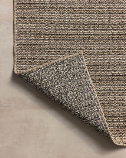 Loloi Chris Loves Julia Providence Collection PRC-05 Natural/Graphite 6'-3" x 9'-2", .12" Pile Height, Indoor/Outdoor Area Rug