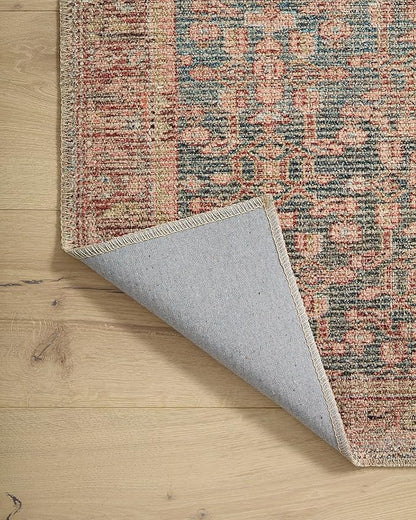 Loloi Angela Rose Aubrey Collection AUB-04 Blue/Terracotta 8'-3" x 11'-3", .19" Pile Height, Area Rug