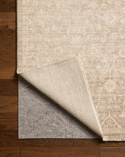 Loloi Chris Loves Julia Palma Collection PLM-01 Bark/Natural 9'-6" x 13'-1" Area Rug Vintage Style Boho Living Room Bedroom Carpet